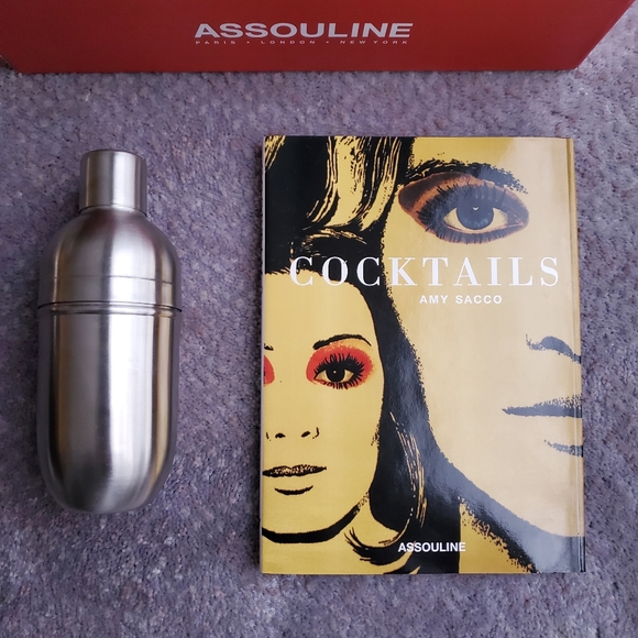 Assouline Other - NWT Assouline Cocktails Book + Mixer Shaker Holiday Gift Set